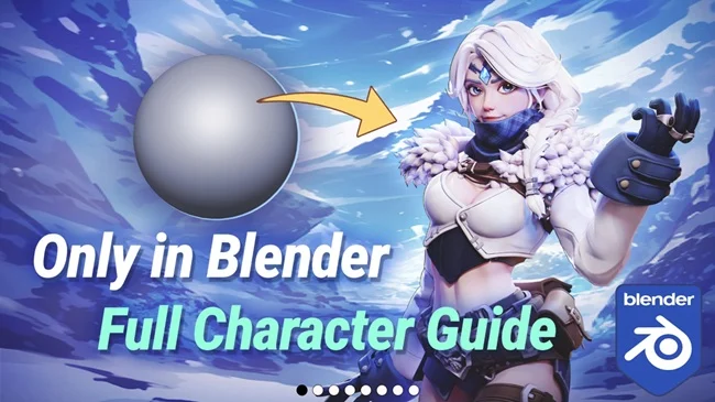 Gumroad – Ice Girl Full Character Guide Only In Blender
