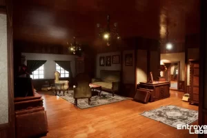 复古公寓模块化室内环境（复古厨房，复古浴室） Vintage Apartment Modular Interior Environment (Vintage kitchen, Vintage Bath)