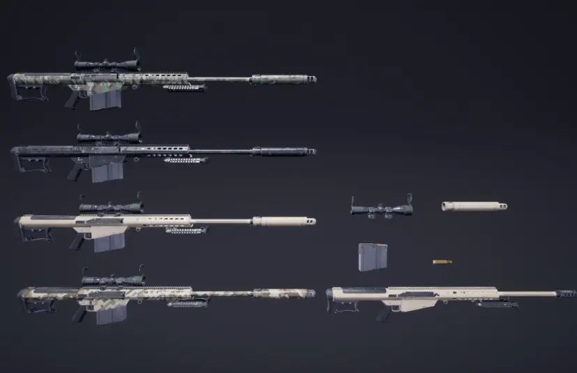 第一人称射击大口径狙击步枪(动画效果) FPS Sniper Rifle Large Calibre (Animations)