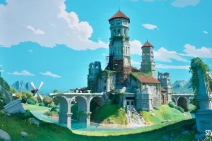 风格化城堡遗迹 Stylized Castle Ruins