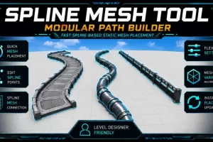 样条网格工具——模块化路径构建器 – Spline Mesh Tool – Modular Path Builder