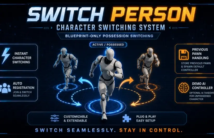 角色切换——人物切换系统 - Switch Person – Character Switching System