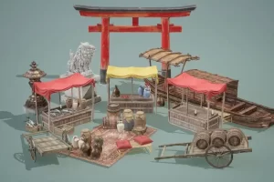 日本封建时代外景道具 第一卷 Feudal Japan Exterior Props Vol1