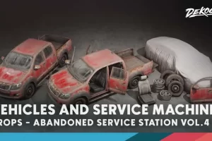 废弃维修车库 – 第4卷 – 车辆与维修机械 – Abandoned Service Garage – VOL.4 – Vehicles and Service Machines
