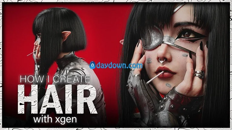 FlippedNormals – HOW I CREATE Hair with Xgen – Maya