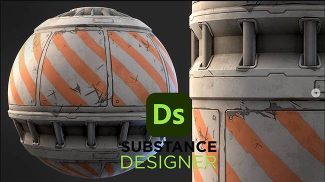 Artstation – Stylized Sci-Fi Barrier Wall – Substance 3D Designer