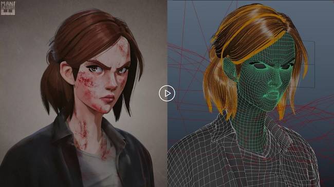 Manisalguero – Hand-Painted Character with 2D look Maya