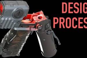 Artstation武器设计全流程：2D/3D从草图到渲染教程