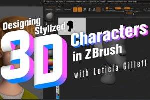 ZBrush风格化3D角色设计教程：快速迭代与精细雕刻