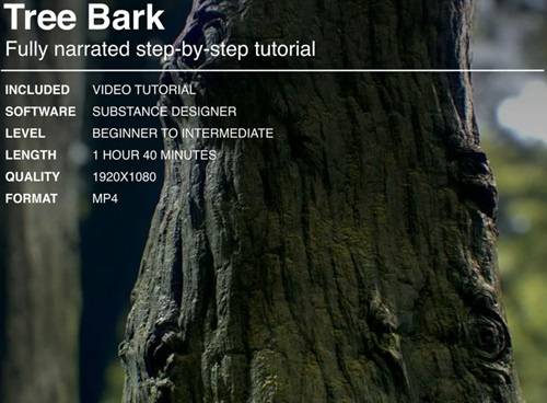 Gumroad – Tree Bark Creation – Substance Designer Tutorial