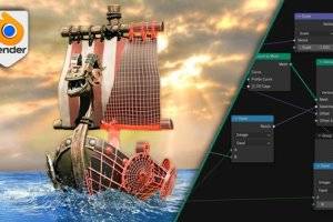 Blender几何节点教程：掌握程序化船舶建模技术