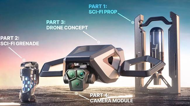 Plasticity – Sci-Fi & Product 3D Modeling Course by Nikita Kapustin