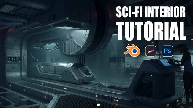 Gumroad – SCI-FI Interior Concept Art Tutorial