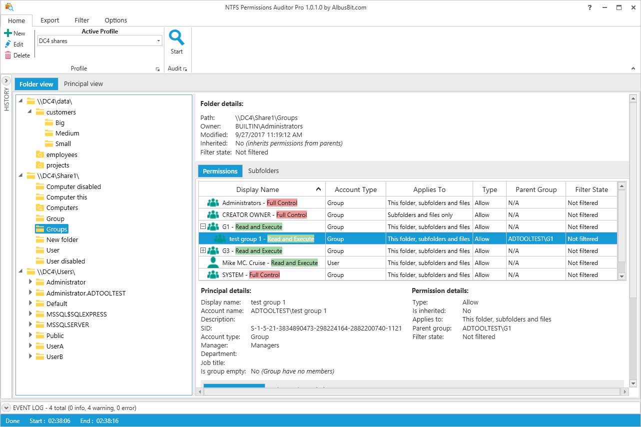 AlbusBit NTFS Permissions Auditor Pro 26.6.10