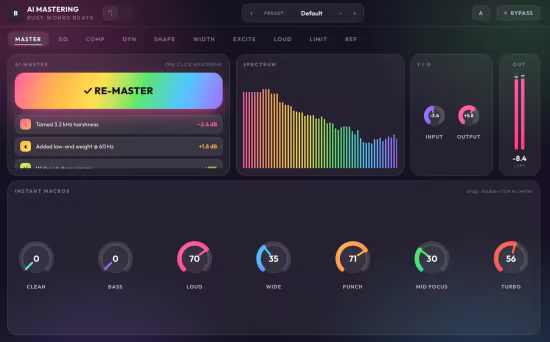 Busy Works Beats AI Mastering 8 v8.0.0 U2B MacOS