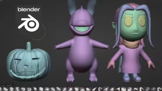 Blender入门3D雕刻教程：从零基础到角色动画