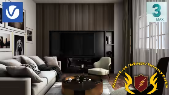 3D Interior Visualization by 3ds Max in a fast efficient way