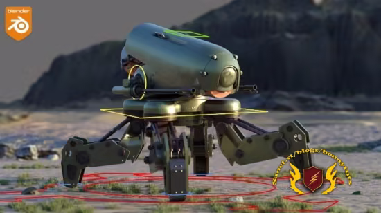 Mechanical Rigging in Blender: Battle Drone