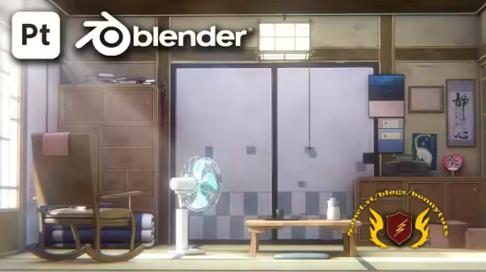 Anime Environment Masterclass – Blender & Substance Painter
