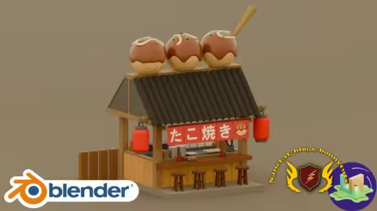 Blender : Takoyaki Shop