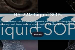 Houdini School HS-224液态SOP教程：无需DOP模拟液体的技巧