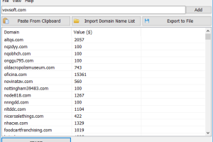 VovSoft Bulk Domain Appraisal 4.1