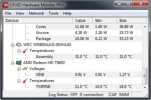 CPUID HWMonitor Pro 1.59 中文版下载：实时监控CPU温度防高温