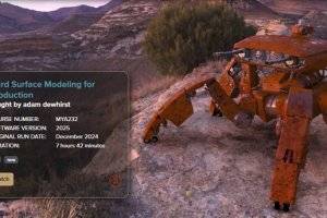 FXPHD硬表面建模课程：Maya制作蜘蛛坦克全流程