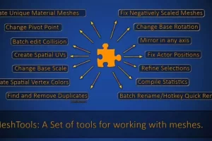 静态网格体批量复制编辑工具 rdMeshTools