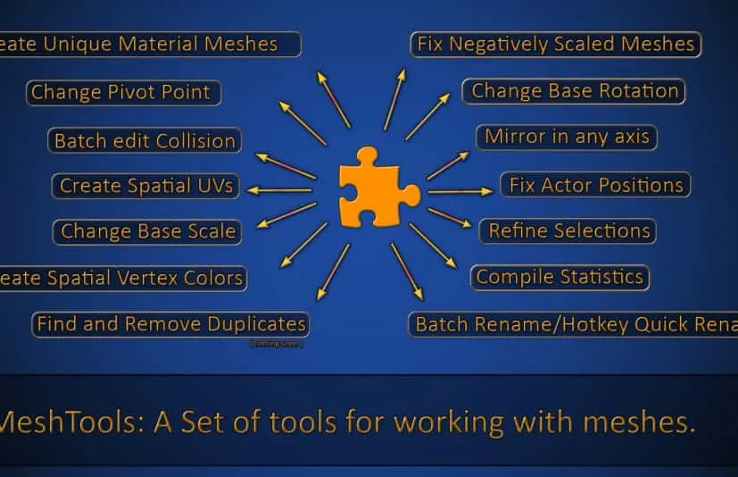 静态网格体批量复制编辑工具 rdMeshTools