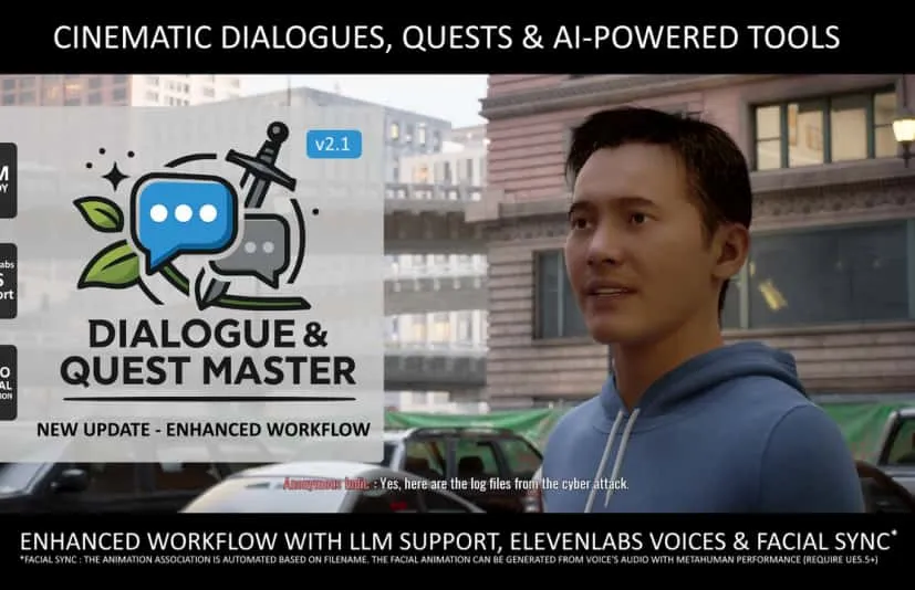 可视化对话任务系统插件-Dialogue & Quest Master v2.1.3