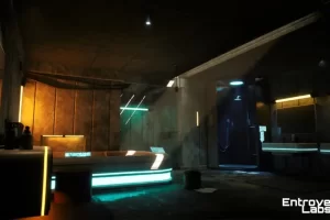 赛博朋克风格浴室环境 Cyberpunk Bathroom Environment