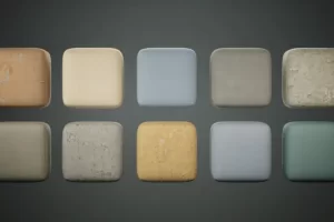 石膏 04 – 扫描摄影测量材质 Plaster 04 – Scanned Photogrammetry Materials