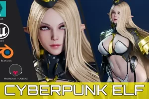 赛博朋克精灵 – Cyberpunk Elf – Game Ready