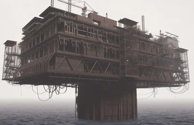 废弃海上平台——后末日近海环境包 Abandoned Sea Platform – Post-Apocalyptic Offshore Environment Pack