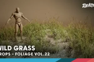 植物 VOL.22 – 野草 – Foliage VOL.22 – Wild Grass (Low Poly)