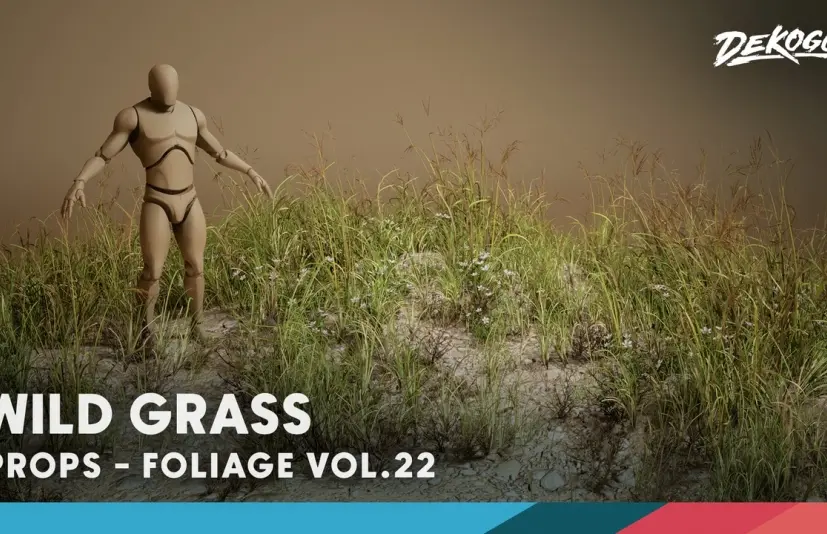 植物 VOL.22 - 野草 - Foliage VOL.22 - Wild Grass (Low Poly)