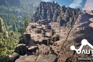 自动程序化岩壁效果AutoEnv Procedural Rock Cliffs