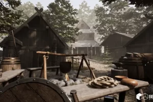 中世纪北欧村庄环境 Medieval Nordic Village Environment