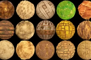 风格化埃及纹理 – 角色扮演游戏环境 Stylized Egypt Textures – RPG Environment