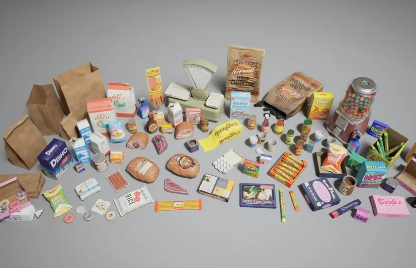 杂货第三卷 - 日用品 Grocery VOL.3 - General Goods (Nanite and Low Poly)