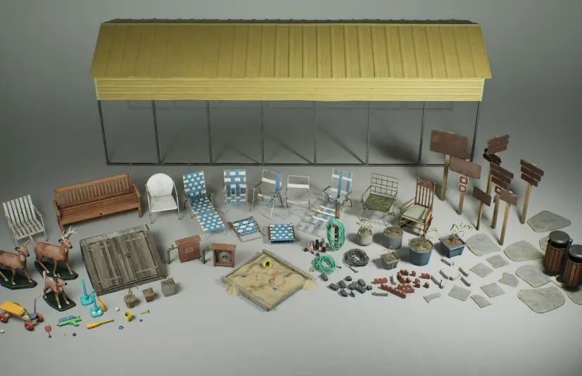 《郊区》第27期——户外与庭院空间 Suburbs VOL.27 - Outdoor and Yard Spaces (Nanite and Low Poly)