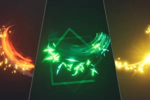280道剑斩视觉特效包第2卷 280 Sword Slashes VFX Pack Vol. 2