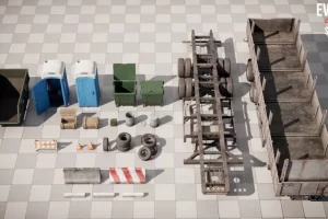 工业道路道具包 Industrial Road Props Pack