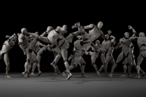 格斗动画 – 踢拳与泰拳 V2 Combat animations – Kickboxing and Muay Thai V2