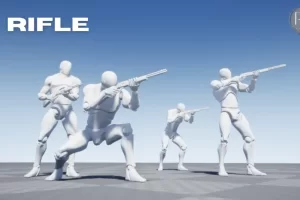 步枪大型动作捕捉动画包 Rifle Mega MocapAnimPack