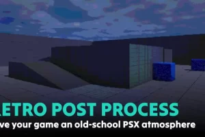 复古像素PSX后期处理着色器 Retro Pixel PSX Post Process Shader