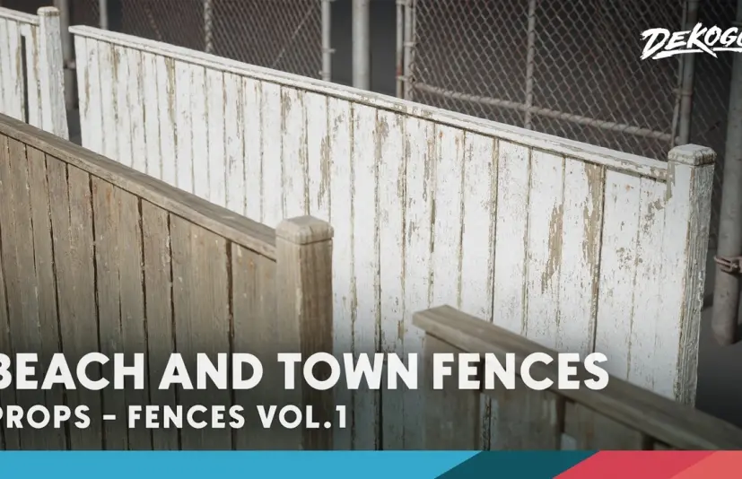 栅栏第一卷 - 海滩与城镇模块化组件 Fences VOL.1 - Beach and Town Modular