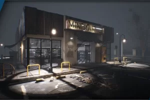 复古粗砺风小型超市——完整场景素材 Old & Gritty Mini Market – Complete Environment