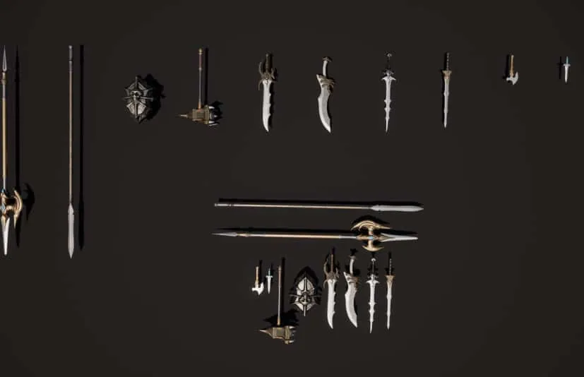 中世纪道具武器近战武器 - Kamo-Prop Weapon Melee Weapons
